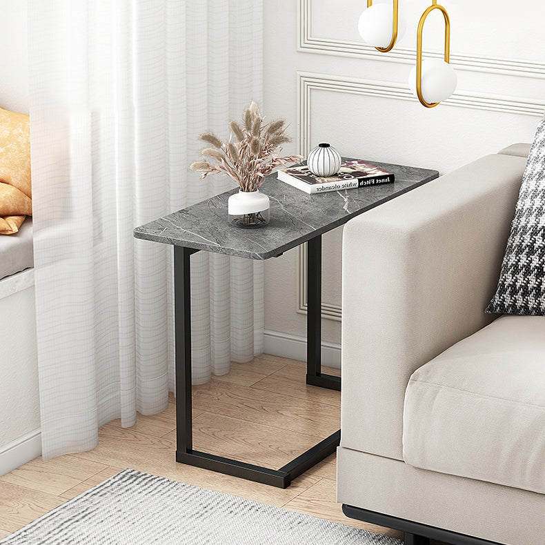 Lisslune | ModernoCurve C-Side Table | MDF Tabletop | Modern Design | Space-saving | Perfect for Living Room & Bedroom