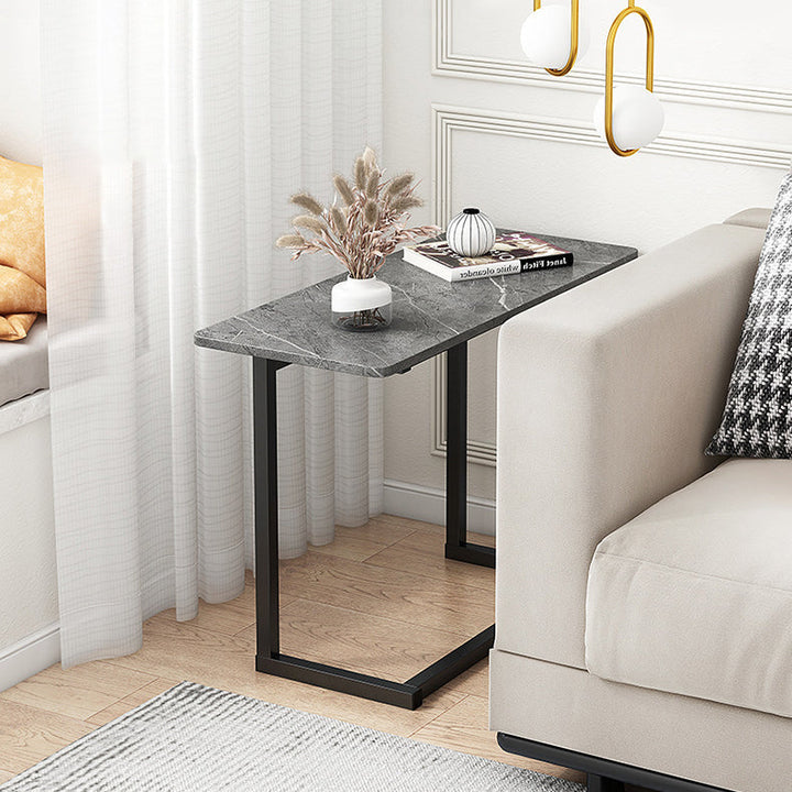 Lisslune | ModernoCurve C-Side Table | MDF Tabletop | Modern Design | Space-saving | Perfect for Living Room & Bedroom