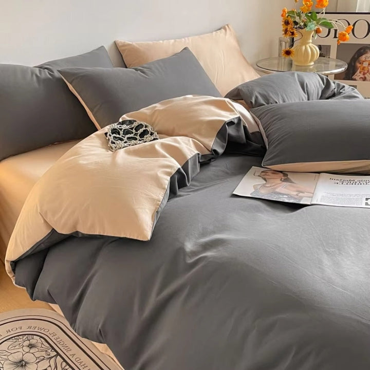 Lisslune | Lustova Cotton Duvet Cover | 3pcs Set