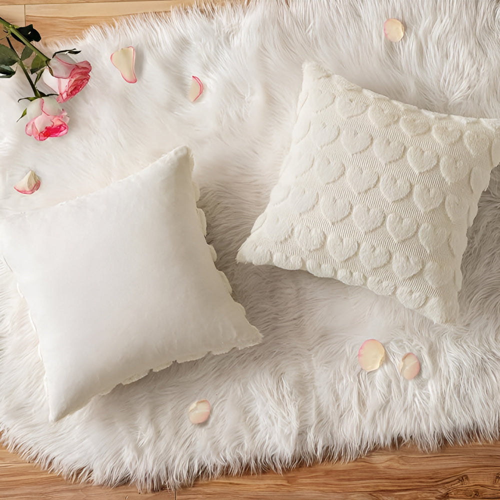 Lisslune | Plush Heart Cushion Cover