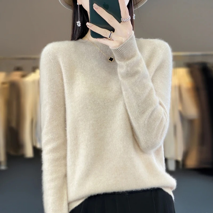 Lisslune | Cashmere Pullover Women Stylish Round Neck, Soft & Comfortable