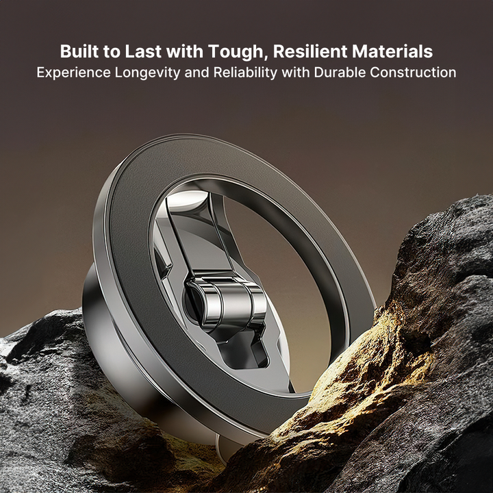 Lisslune | Top Rated Magnetic Car Phone Holder with Adjustable Stand - Best Auto Phone Mount for iPhone