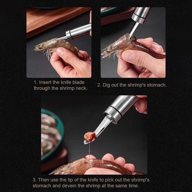 Lisslune | Stainless Steel Shrimp Deveining Tool
