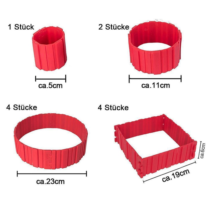 Lisslune | Bequee Silicone Cake Mold DIY, 4 pieces in Set