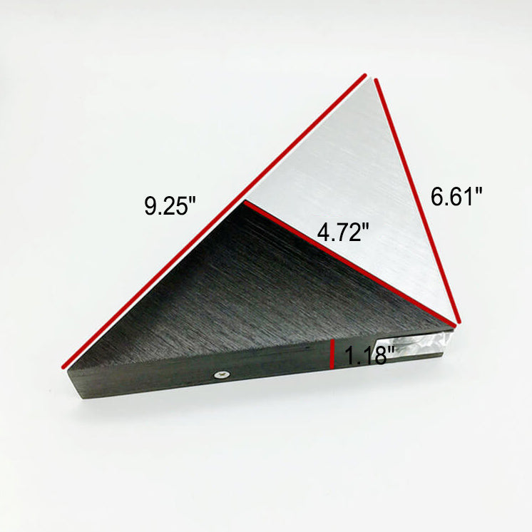 Lisslune | TriLumina Prism LED Wall Light | Creative Pyramid Design | Aluminum & Acrylic | Colored Light Options