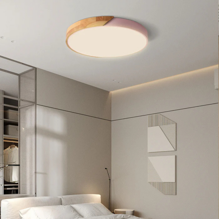 Lisslune | Delos – Scandinavian Wooden LED Ceiling Light | Modern Energy-Efficient Interior Lighting