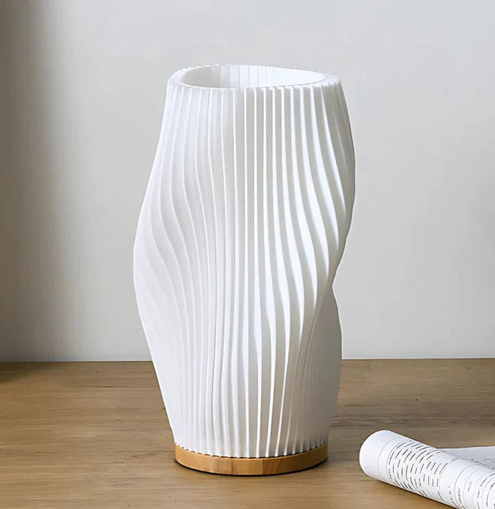 Lisslune | Wavecrest Table Lamp – Soft Glow Designer Lamp with Dimmable Warm & Natural White Light