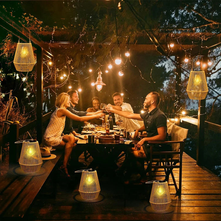 Lisslune | Solar Outdoor Handwoven Garden Lamps | Waterproof Landscape Light for Villa & Terrace Decoration - Alpho