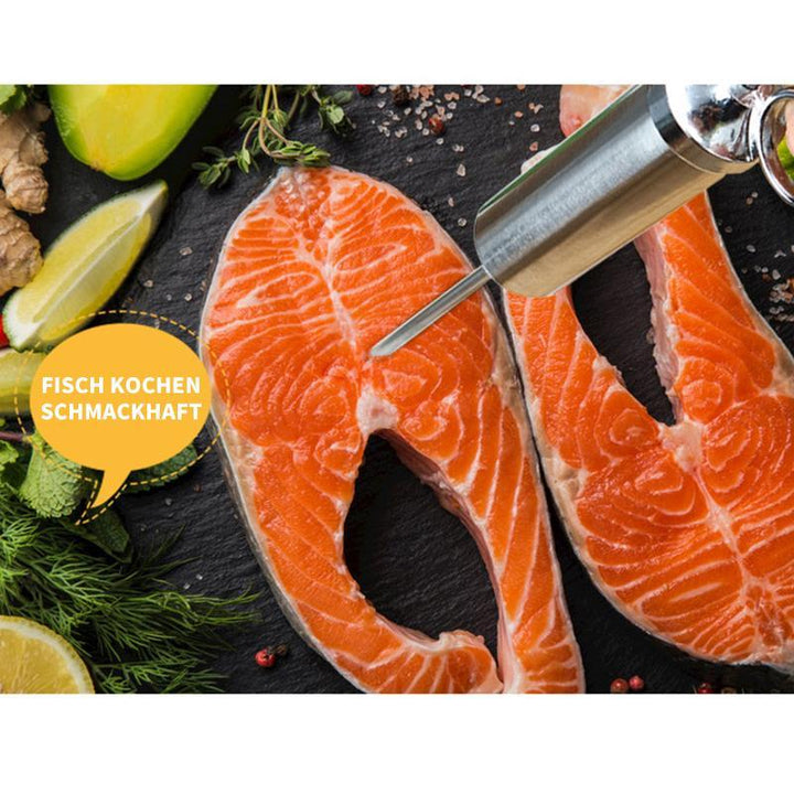 Lisslune | 304 spice injector made of stainless steel for marinating meat in the kitchen