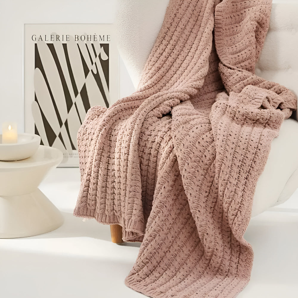 Lisslune | Vintage Chunky Knit Blanket