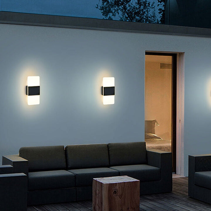 Lisslune | LumaZen Solar LED Wall Lamp | Weatherproof | Solar Powered Outdoor Lighting | Garden & Patio Decor