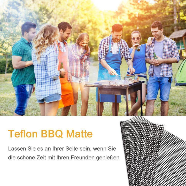 Lisslune | Teflon mesh grill mat non-stick reusable, rectangular 33x40 cm, 1/3 pc