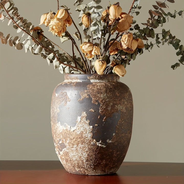 Lisslune | Harvest Bloom Decorative Vase – Artistic design with textured surface and fruit-inspired stems