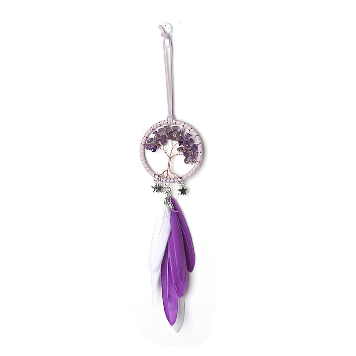 Lisslune | Frendorf Tree of Life Gemstone Dreamcatcher Hanging Jewelry