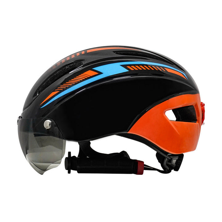 Lisslune | Bicycle Helmet Rider Helmet Sporty Helmet Glasses Rider Helmet Safety Light