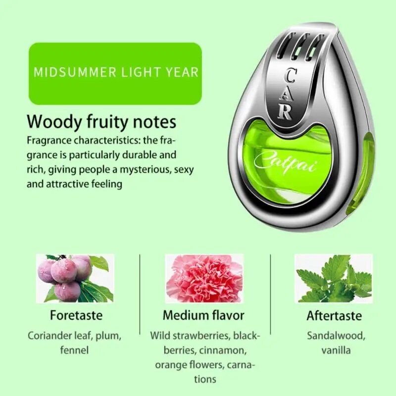 Lisslune | Car Air Fresher Vent Diffuser with Long-lasting Perfume Scent