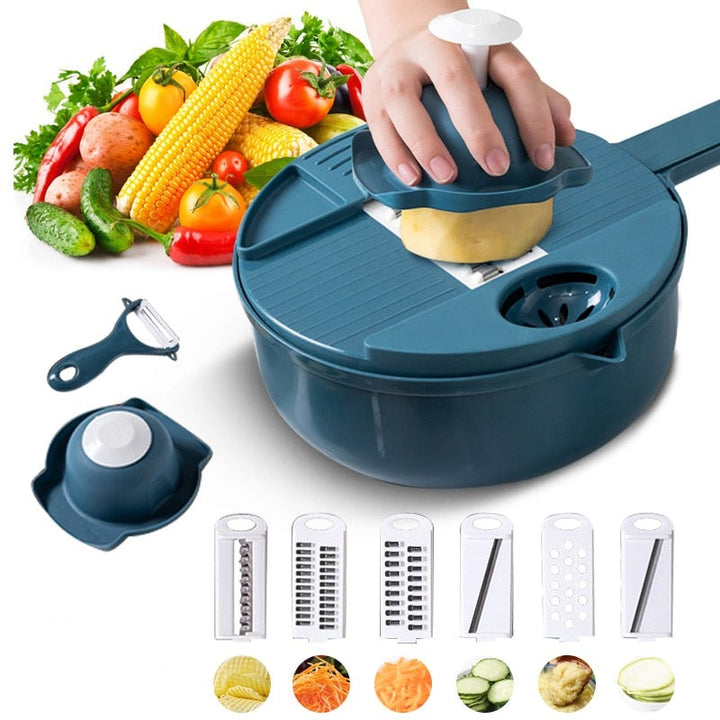Lisslune | 12-in-1 Multifunctional Slicer Set - ChefEase
