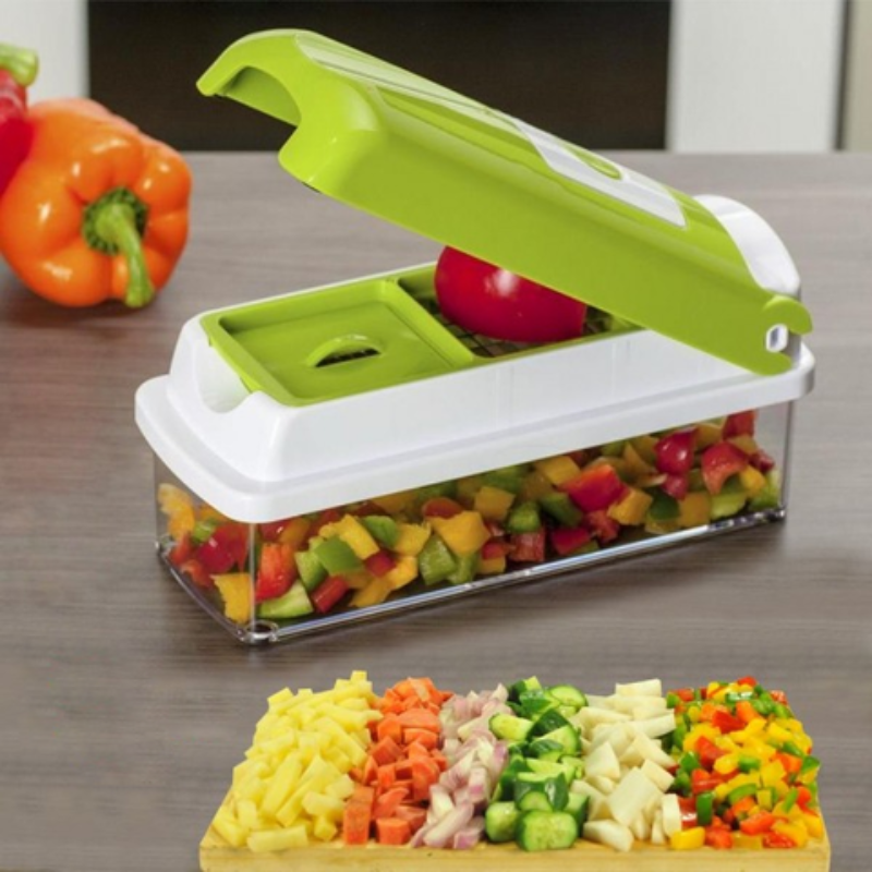Lisslune | SlicePro 12-in-1 Vegetable Slicer – Multifunctional Cutting and Grating System for the Kitchen