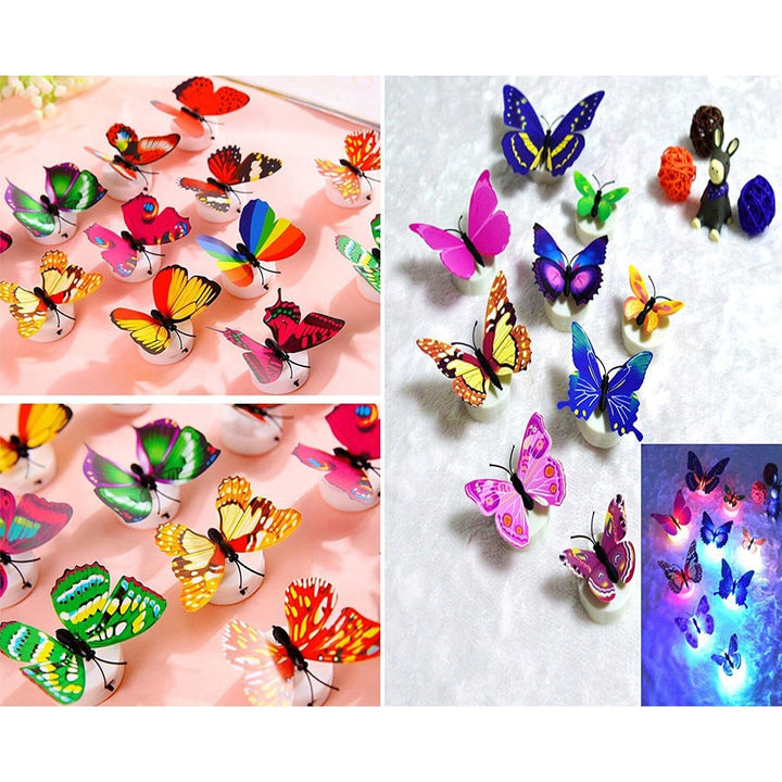 Lisslune | 12-Pack: LED Butterfly Decoration Night Light