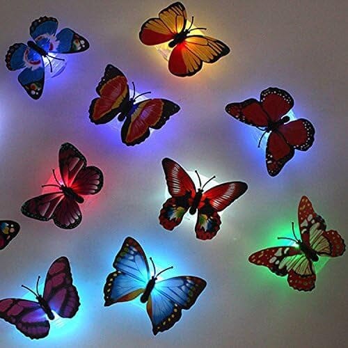 Lisslune | 12-Pack: LED Butterfly Decoration Night Light