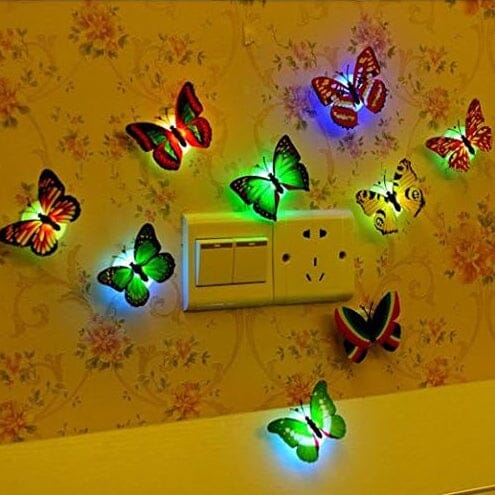 Lisslune | 12-Pack: LED Butterfly Decoration Night Light