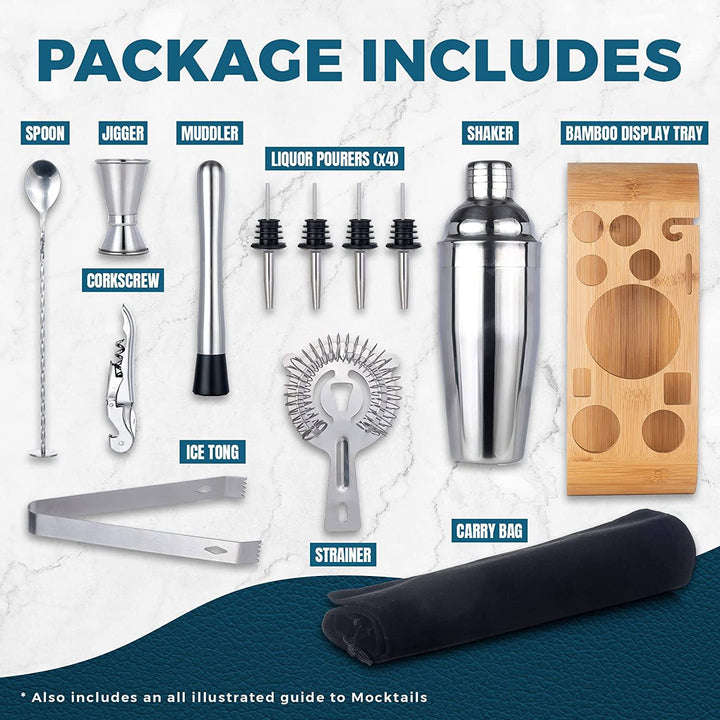 Lisslune | 12-Piece: Cocktail Shaker Set