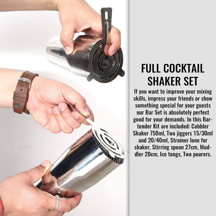 Lisslune | 12-Piece: Cocktail Shaker Set