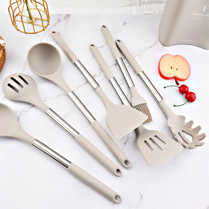 Lisslune | 12-Piece Silicone Kitchen Utensil Set – Culinara Pro