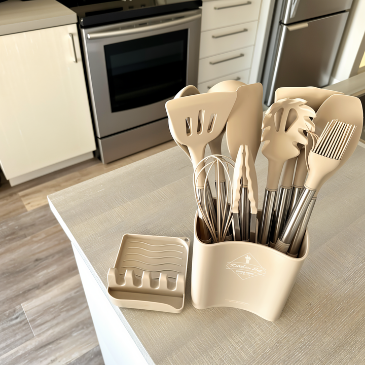 Lisslune | 12-Piece Silicone Kitchen Utensil Set – Culinara Pro
