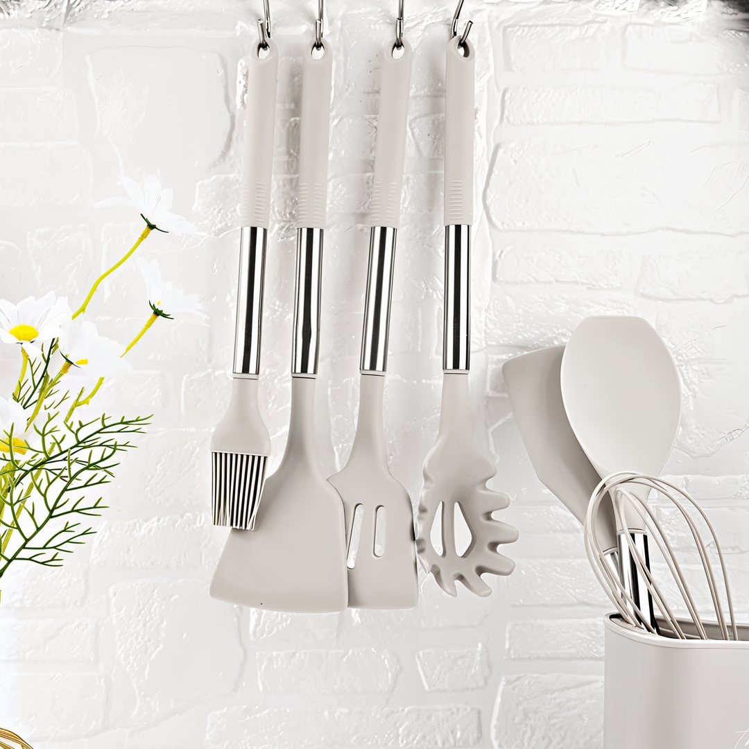 Lisslune | 12-Piece Silicone Kitchen Utensil Set – Culinara Pro