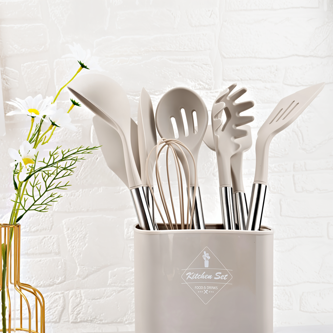 Lisslune | 12-Piece Silicone Kitchen Utensil Set – Culinara Pro