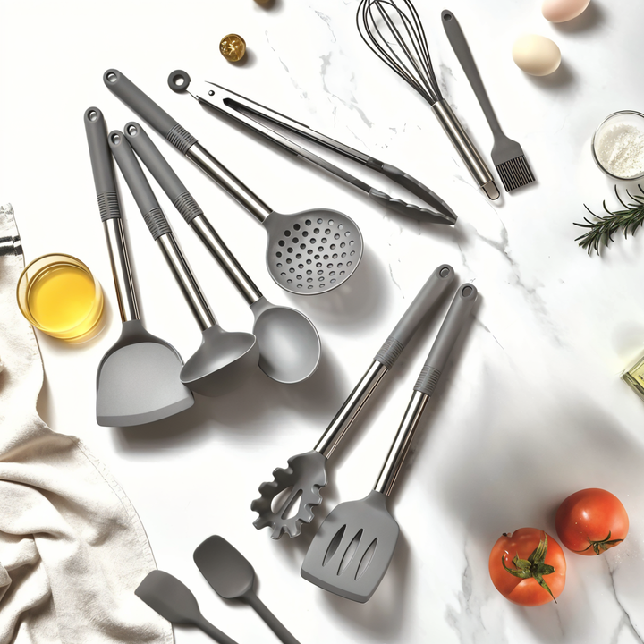 Lisslune | 12-Piece Silicone Kitchen Utensil Set – Culinara Pro