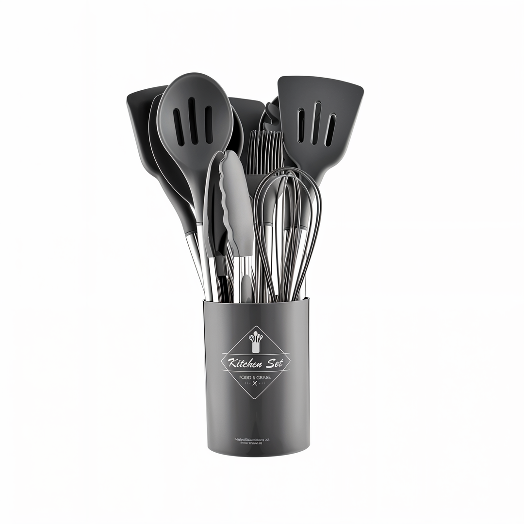 Lisslune | 12-Piece Silicone Kitchen Utensil Set – Culinara Pro