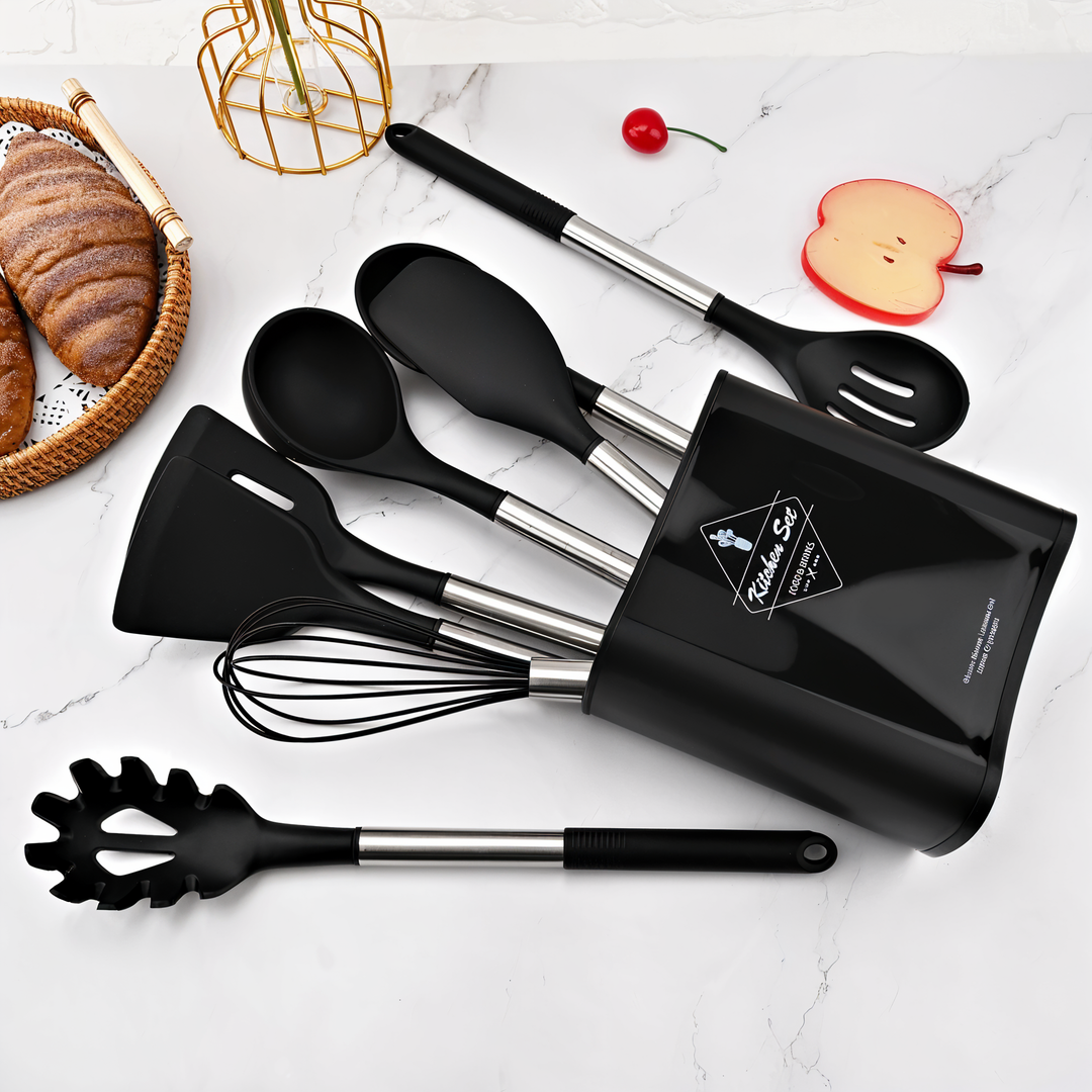 Lisslune | 12-Piece Silicone Kitchen Utensil Set – Culinara Pro