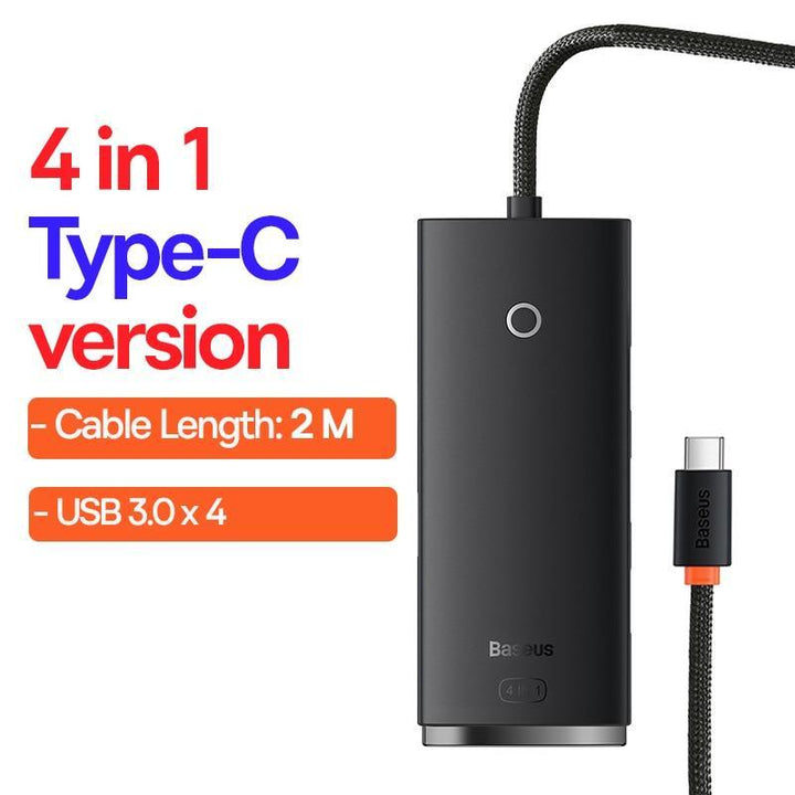 Lisslune | Versatile 12-in-1 USB hub with adjustable cable lengths and stylish color options
