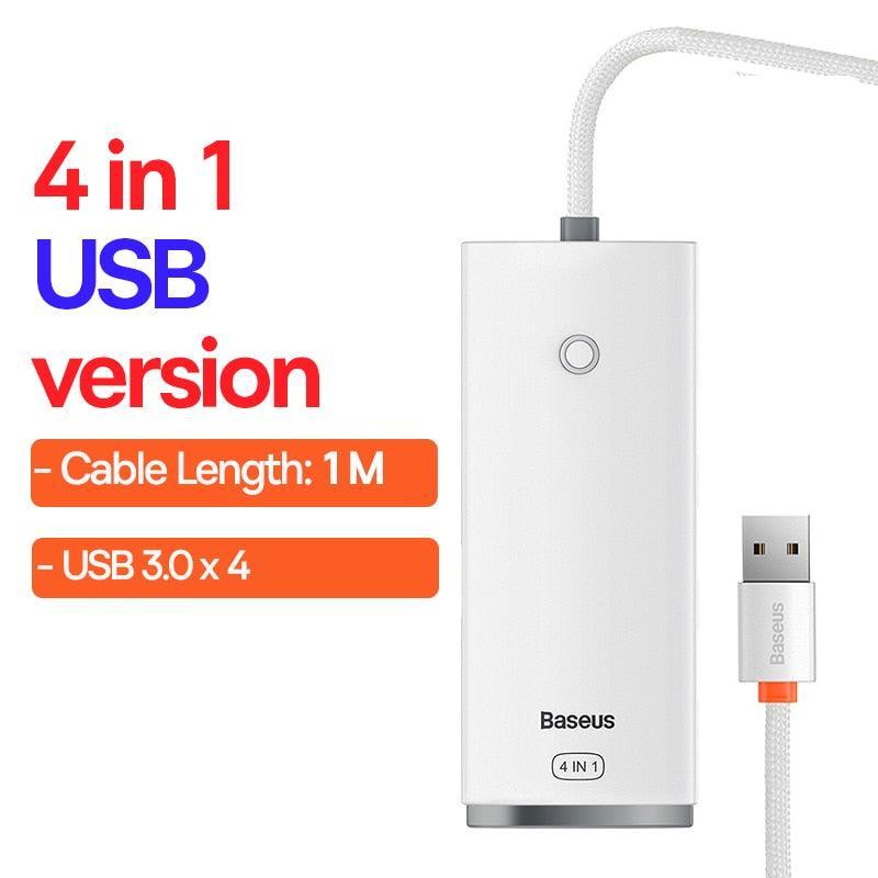 Lisslune | Versatile 12-in-1 USB hub with adjustable cable lengths and stylish color options