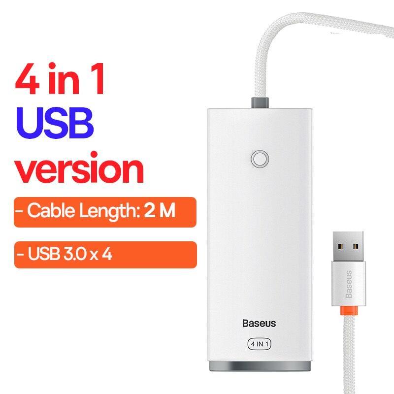 Lisslune | Versatile 12-in-1 USB hub with adjustable cable lengths and stylish color options