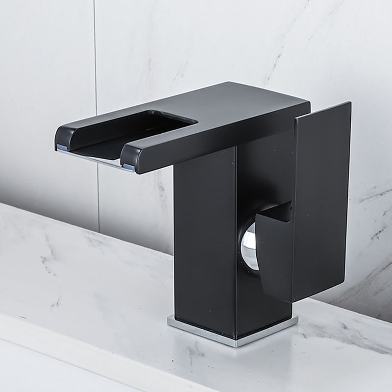 Lisslune | Contemporary Sink Faucet Solid Color Low Arc Bathroom Sink Faucet
