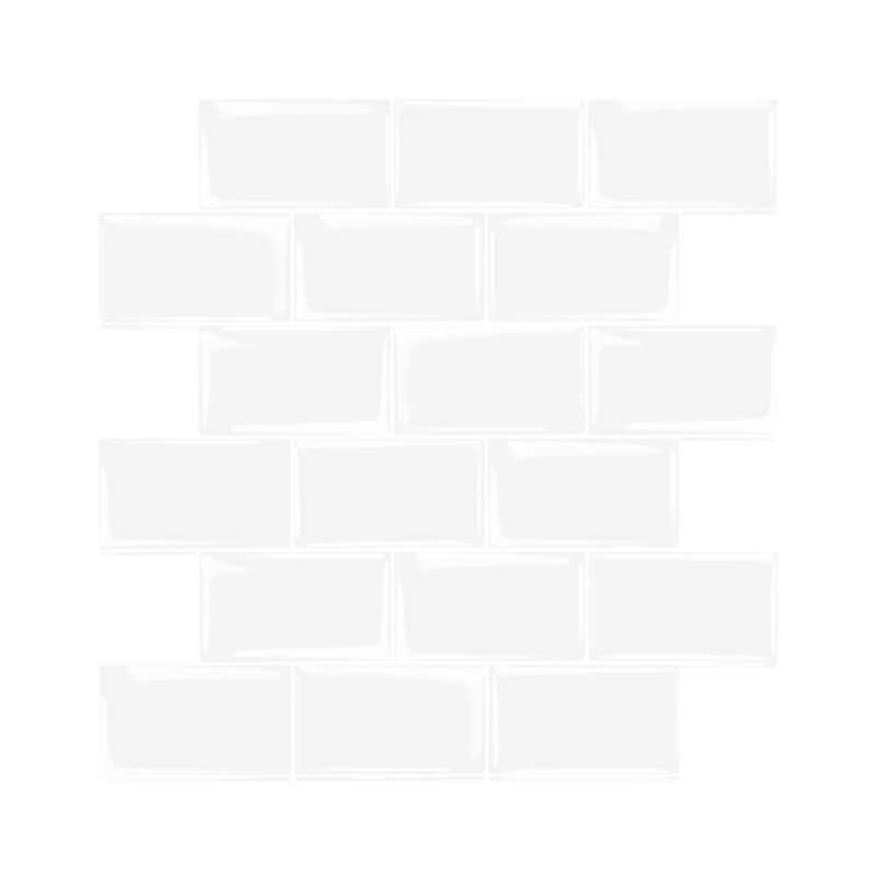 Lisslune | Peel and Stick Tiles Rectangular Stain Resistant PVC Subway Peel and Stick Tiles for the Kitchen