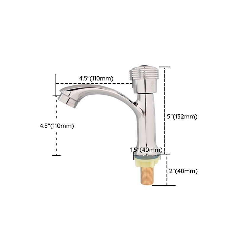 Lisslune | Modern Bathroom Faucet Chrome Button Handle with Water Hose Sink Faucet