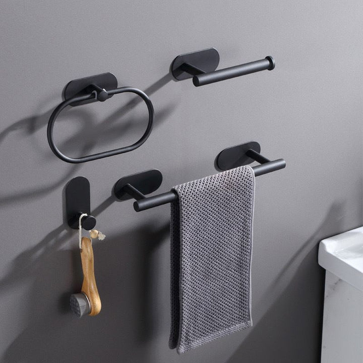 Lisslune | Metal Bathroom Set 4-piece Modern Style Bathroom Fixture Set