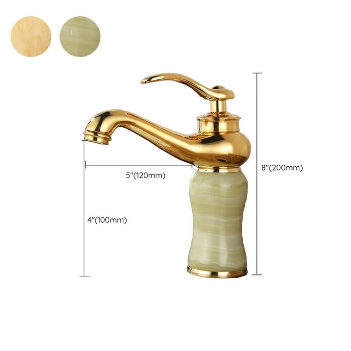 Lisslune | Glam Basin Tap Lever Handle Low Arc Basin Tap Bathroom Tap