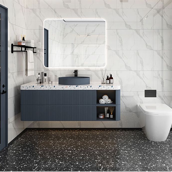 Lisslune | 12" x 24" Marbling Single Panel Waterproof Splashback Wall Tile for Bathroom