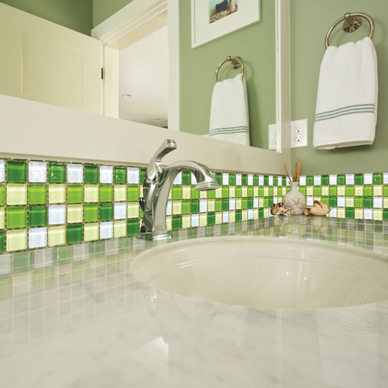 Lisslune | PVC Mosaic Tile waterproof for peeling and sticking for kitchen and bathroom
