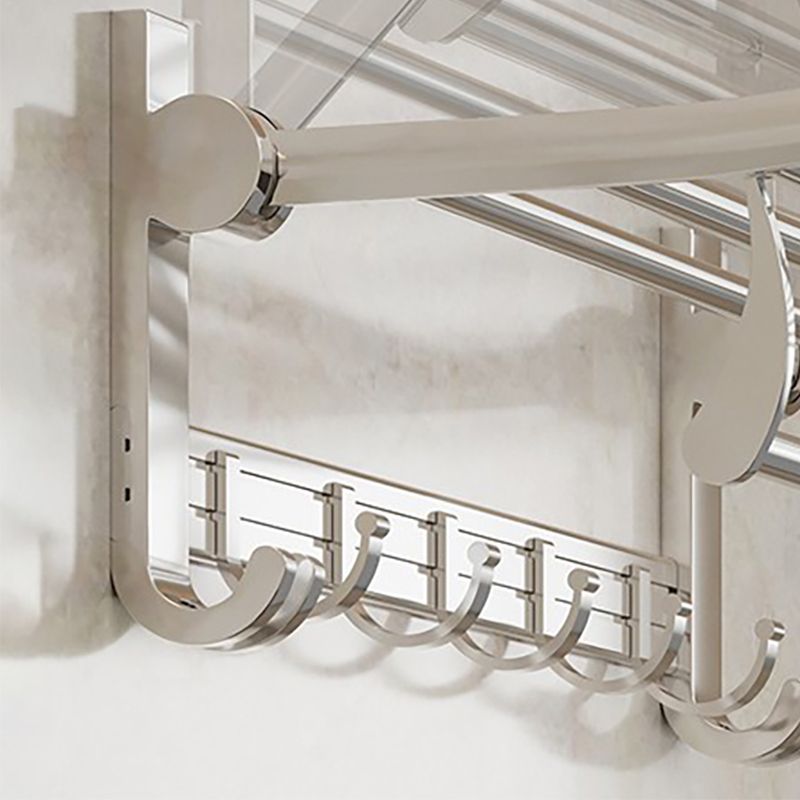 Lisslune | Modern Polished Chrome Bathroom Accessory Set Bathroom Shelf/Towel Holder/Paper Holder included