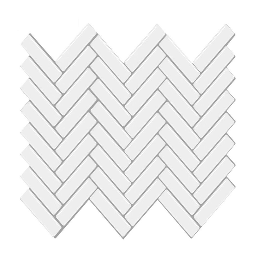 Lisslune | Modern Peel and Stick Tiles PVC Herringbone Peel and Stick Backsplash Tiles