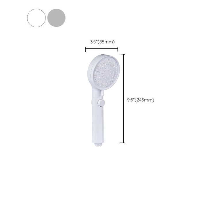 Lisslune | Modern Round Hand Shower 3 Spray Patterns Wall Mounted Hand Shower