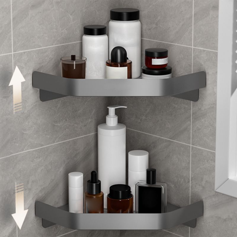 Lisslune | Modern Gray Bathroom Accessory Kit Paper Holder Bathroom Shelf Bathroom Hardware Set