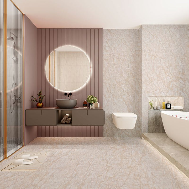 Lisslune | Vinyl flooring Peel and Stick floral pattern wall and floor vinyl