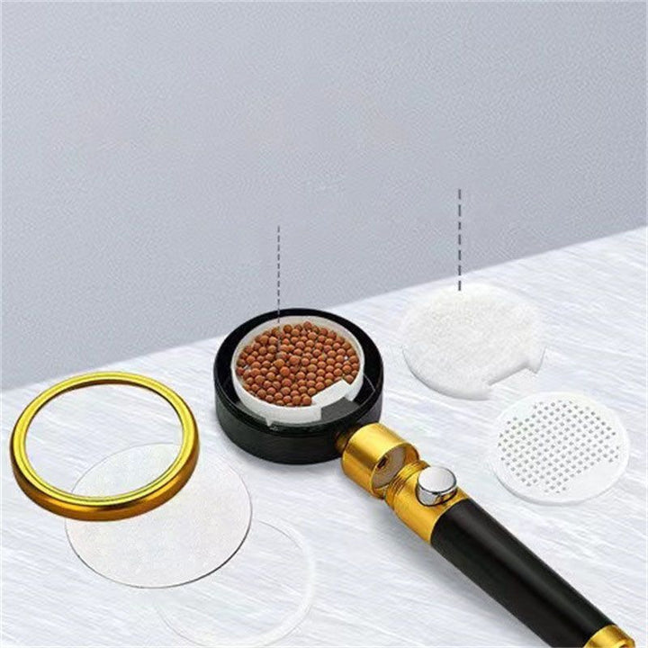 Lisslune | Modern Metal Handheld Shower Head Round Water Filtration Shower Heads